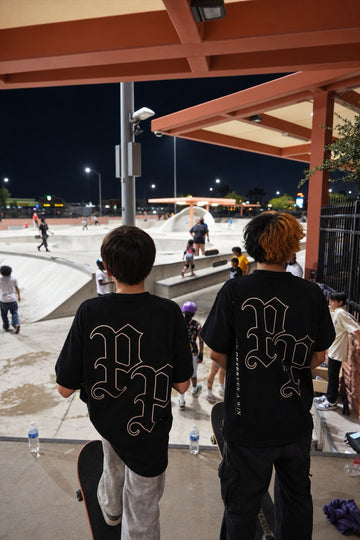 The Double P Tee — original event photograph of the double P back prints