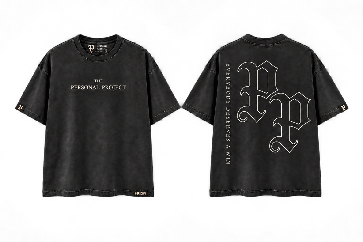 The Double P Tee — front and back