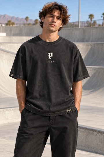 Front view of The Signature Tee mockup